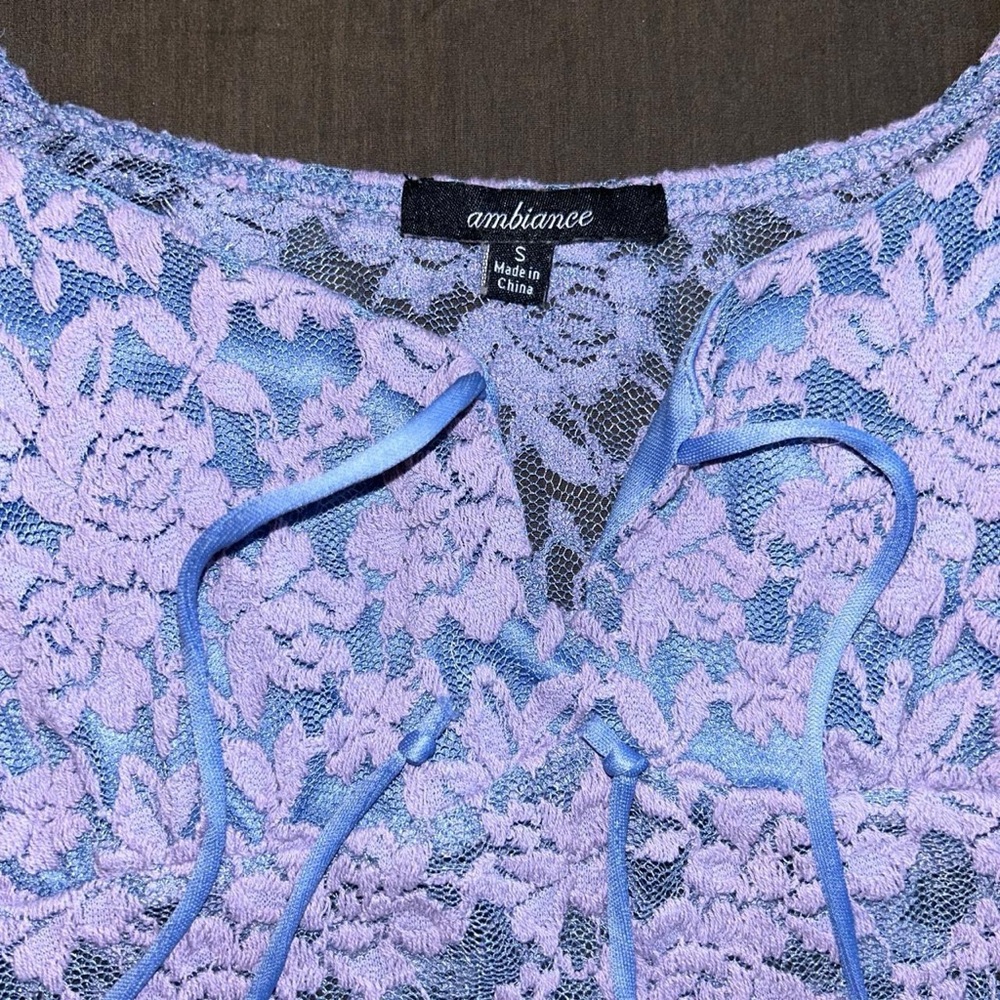 Mesh Floral Top